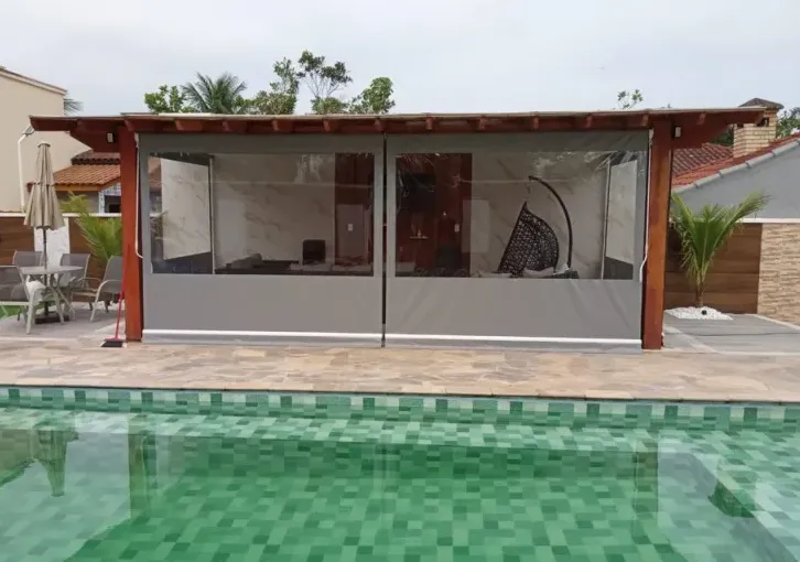 toldo cortina com visor - guarujá